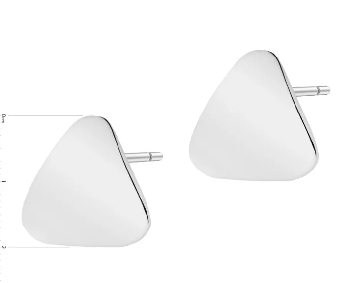 Kolczyki srebrne - trójkąty