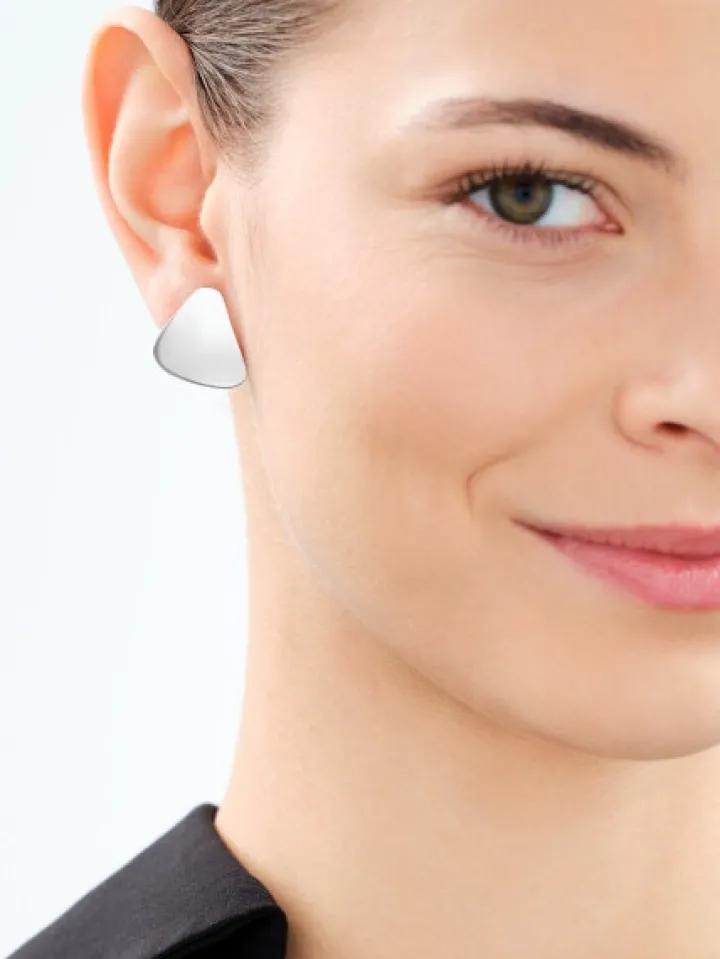 Kolczyki srebrne - trójkąty