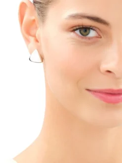 Kolczyki srebrne - trójkąty