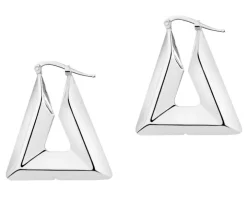 Kolczyki srebrne - trójkąty