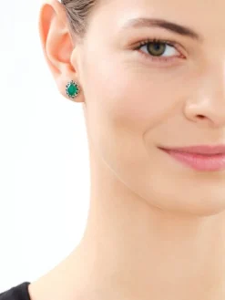 Kolczyki srebrne z agatami i markasytami