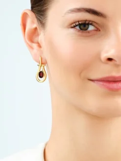 Kolczyki srebrne z bursztynem