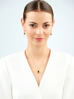 Kolczyki srebrne z bursztynem