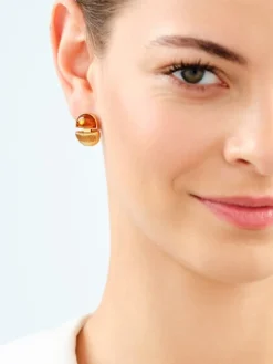 Kolczyki srebrne z bursztynem