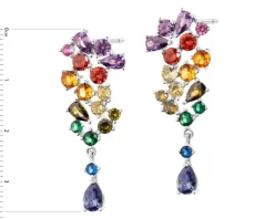 Kolczyki srebrne z cyrkoniami