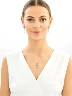 Kolczyki srebrne z cyrkoniami