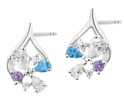 Kolczyki srebrne z cyrkoniami