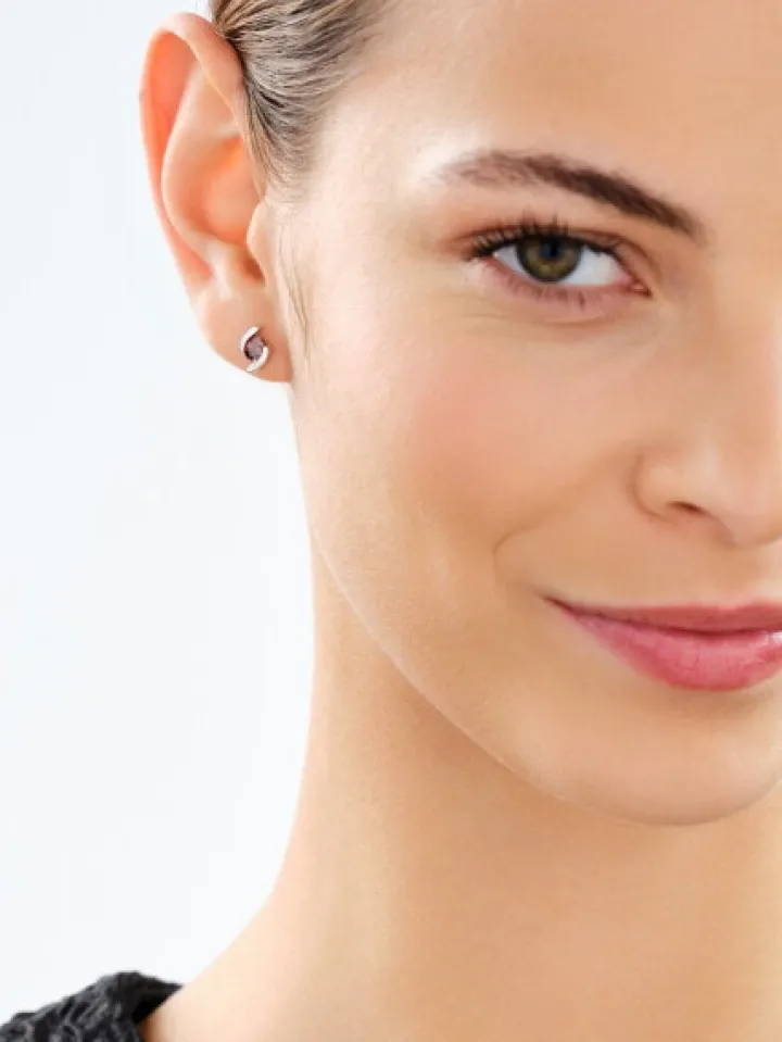 Kolczyki srebrne z cyrkoniami