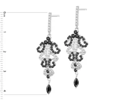 Kolczyki srebrne z cyrkoniami