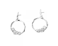 Kolczyki srebrne z cyrkoniami