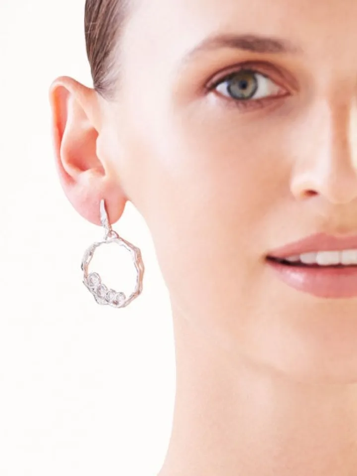 Kolczyki srebrne z cyrkoniami