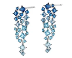 Kolczyki srebrne z cyrkoniami