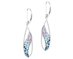 Kolczyki srebrne z cyrkoniami