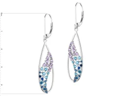 Kolczyki srebrne z cyrkoniami