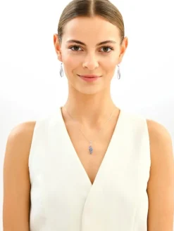 Kolczyki srebrne z cyrkoniami