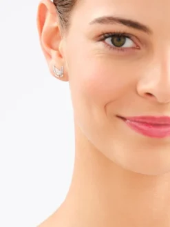 Kolczyki srebrne z cyrkoniami - motyle