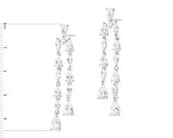 Kolczyki srebrne z cyrkoniami