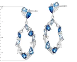 Kolczyki srebrne z cyrkoniami