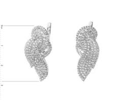 Kolczyki srebrne z cyrkoniami