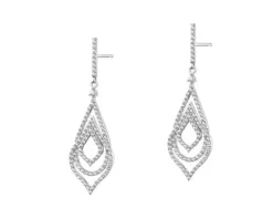 Kolczyki srebrne z cyrkoniami