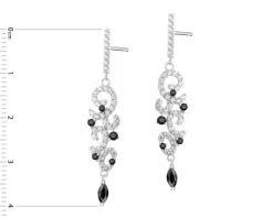 Kolczyki srebrne z cyrkoniami