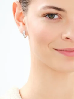 Kolczyki srebrne z cyrkoniami - węże