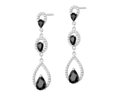 Kolczyki srebrne z cyrkoniami