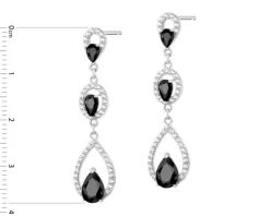 Kolczyki srebrne z cyrkoniami