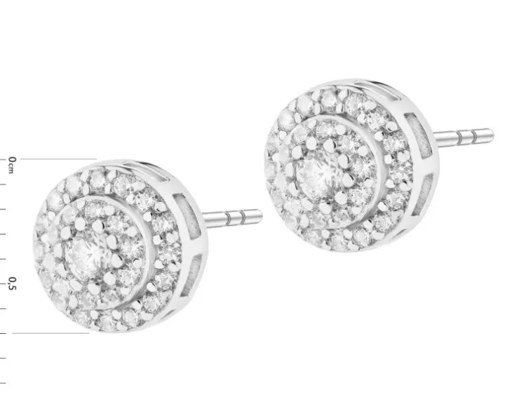 Kolczyki srebrne z cyrkoniami