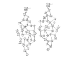 Kolczyki srebrne z cyrkoniami