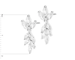 Kolczyki srebrne z cyrkoniami