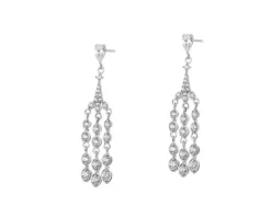 Kolczyki srebrne z cyrkoniami