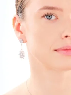 Kolczyki srebrne z cyrkoniami