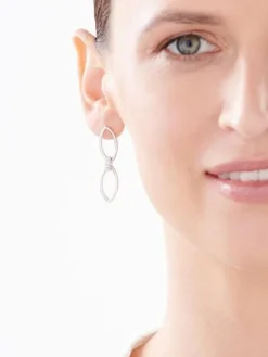 Kolczyki srebrne z cyrkoniami