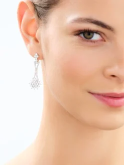 Kolczyki srebrne z cyrkoniami