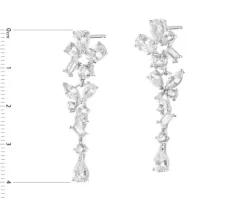 Kolczyki srebrne z cyrkoniami