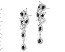 Kolczyki srebrne z cyrkoniami