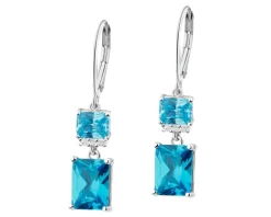 Kolczyki srebrne z cyrkoniami