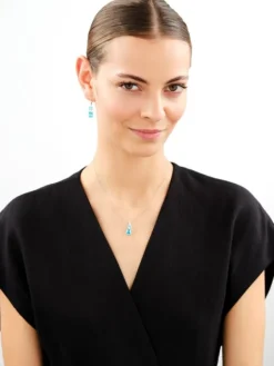 Kolczyki srebrne z cyrkoniami