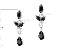 Kolczyki srebrne z cyrkoniami