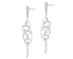 Kolczyki srebrne z cyrkoniami