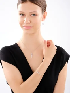 Kolczyki srebrne z cyrkoniami