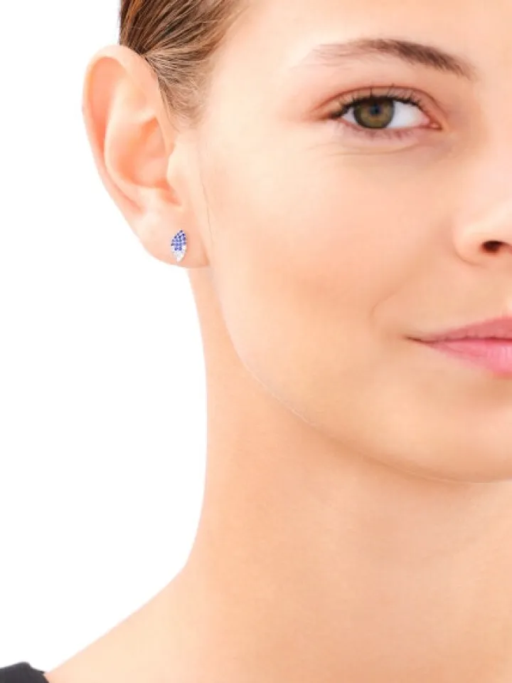 Kolczyki srebrne z cyrkoniami