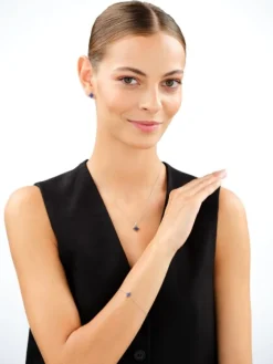 Kolczyki srebrne z cyrkoniami - gwiazdy