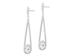 Kolczyki srebrne z cyrkoniami