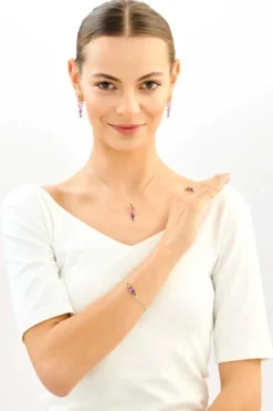 Kolczyki srebrne z cyrkoniami