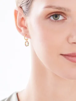 Kolczyki srebrne z cyrkoniami - koła