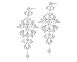 Kolczyki srebrne z cyrkoniami