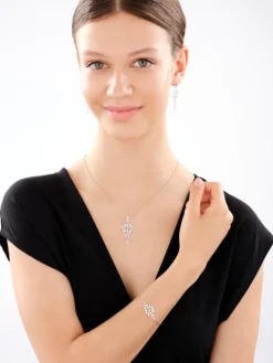 Kolczyki srebrne z cyrkoniami