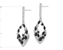 Kolczyki srebrne z cyrkoniami